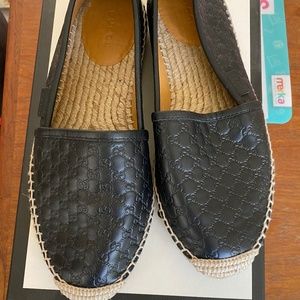 Gucci leather espadrilles size 37.5